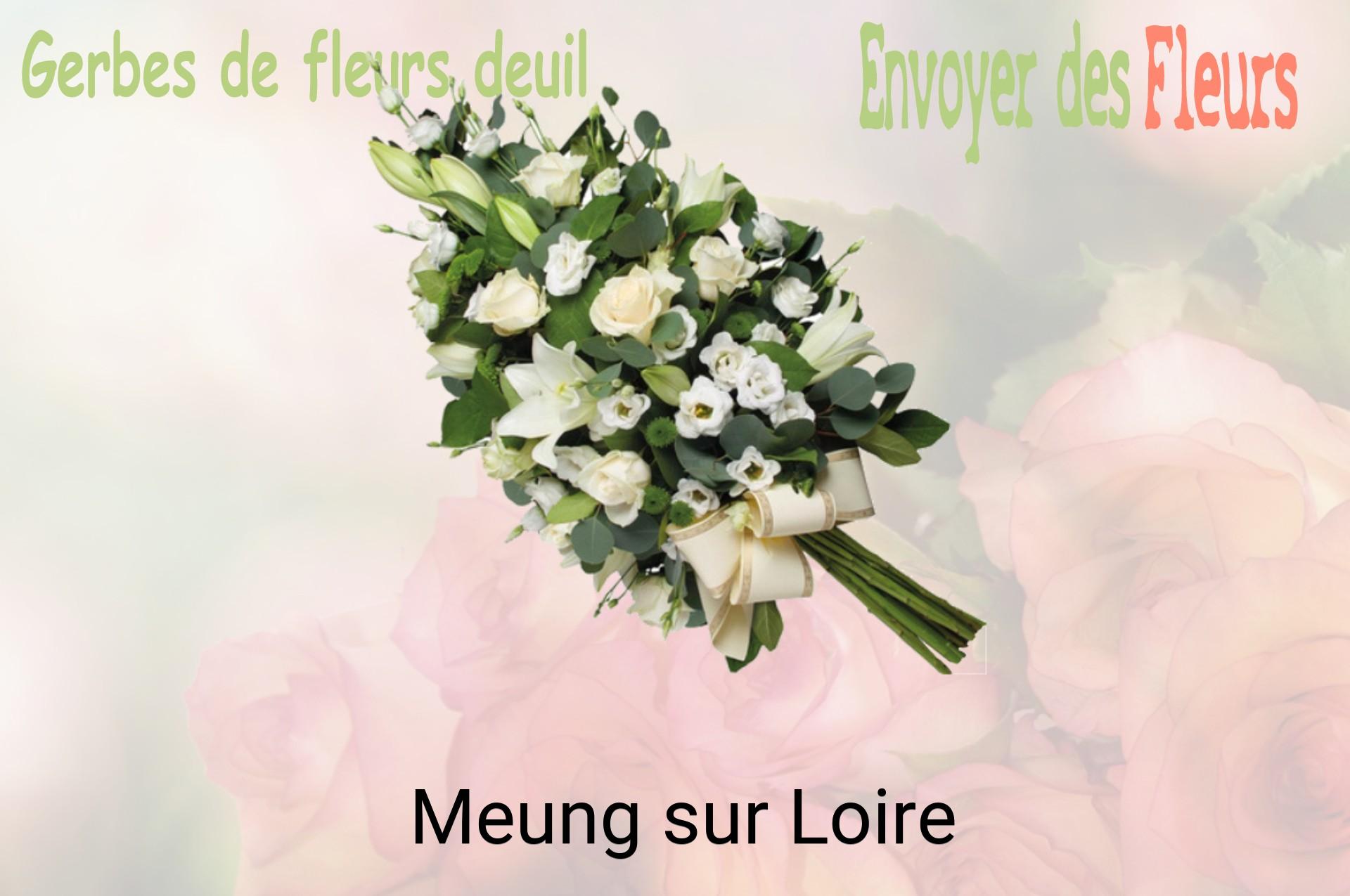 Gerbe de fleurs de deuil livrée à Meung-sur-Loire